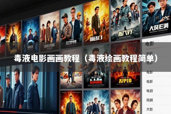 毒液电影画画教程(毒液绘画教程简单)