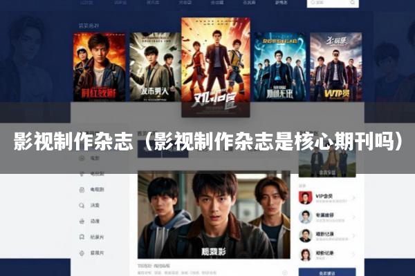 影视制作杂志（影视制作杂志是核心期刊吗）